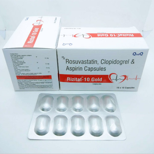 Rosuvastatin, Clopidogrel and Aspirin capsules Rosuvastatin 10mg + Aspirin 75 mg + Clopidogrel 75 mg Capsules