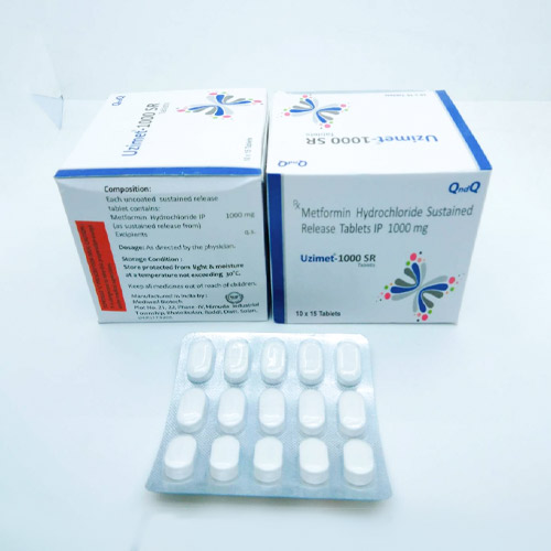 Metformin Hydrochloride Prolonged Release tablets IP 1000 mg