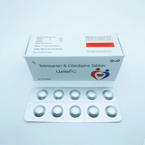 Telmisartan & Clinidipine tablets Telmisartan 40mg + Clindipine 10mg Tablets