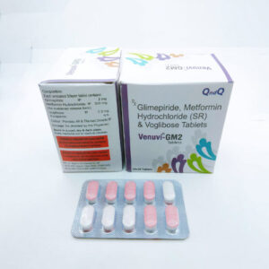 Glimepiride, Metformin Hydrochloride (SR) & Voglibose Tablets